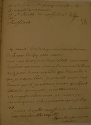Una petizione per essere rilasciato dalla prigione, 31 giugno 1753